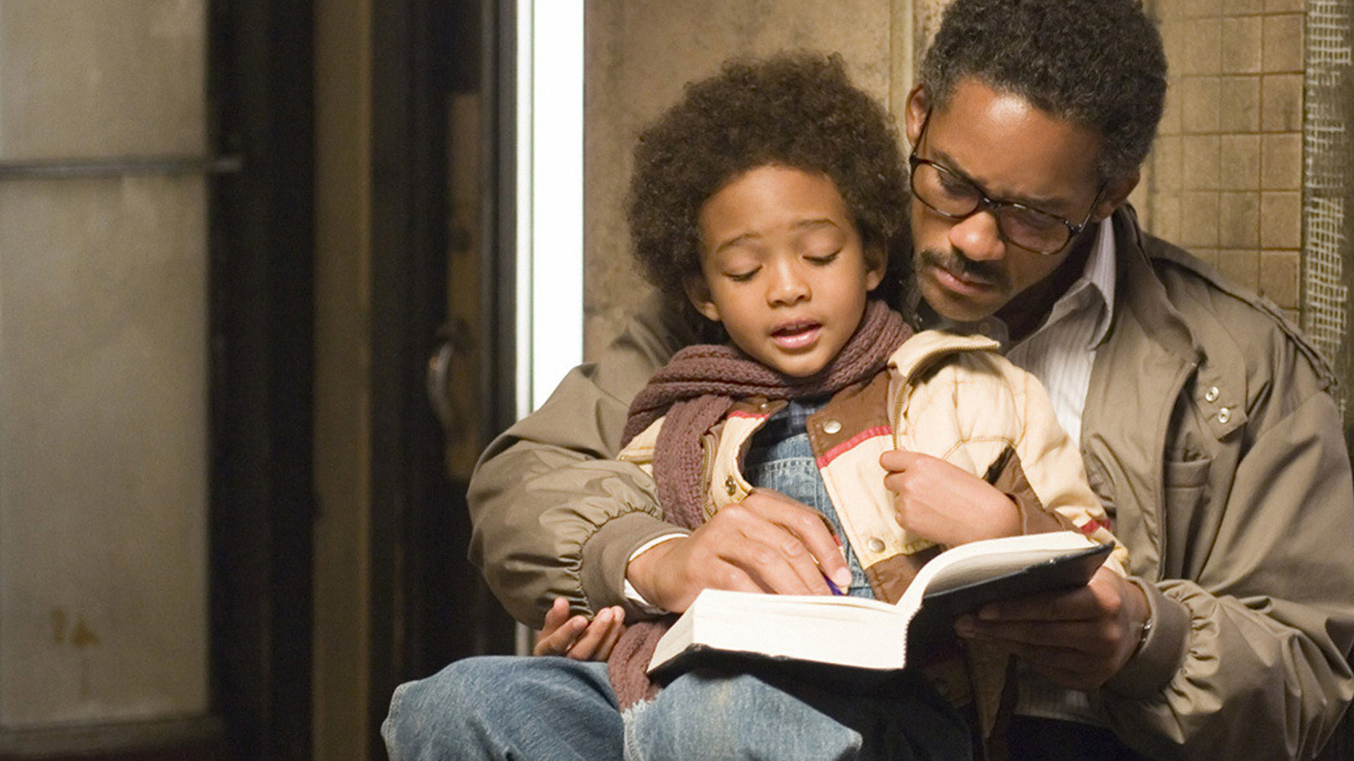 Will and Jaden Smith in a still from In Pursuit of Happyness