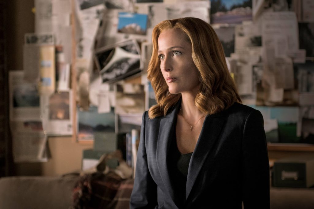 Gillian Anderson in a still from The X-Files