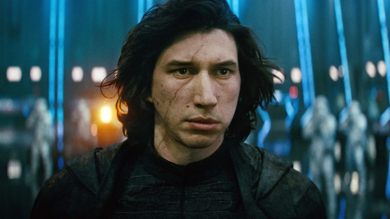 Adam Driver as Kylo Ren in the Star Wars franchise