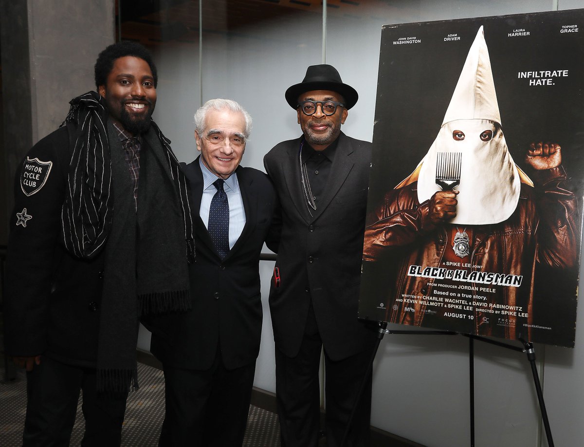 Martin Scorsese with Spike Lee and John David Washington