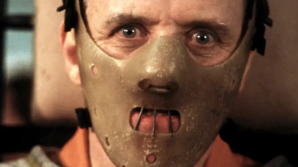 Anthony Hopkin as Hannibal Lecter in The Silence of the Lambs