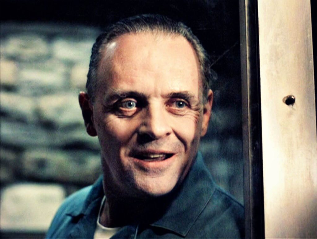 Anthony Hopkins in a still from The Silence of the Lambs (1991)