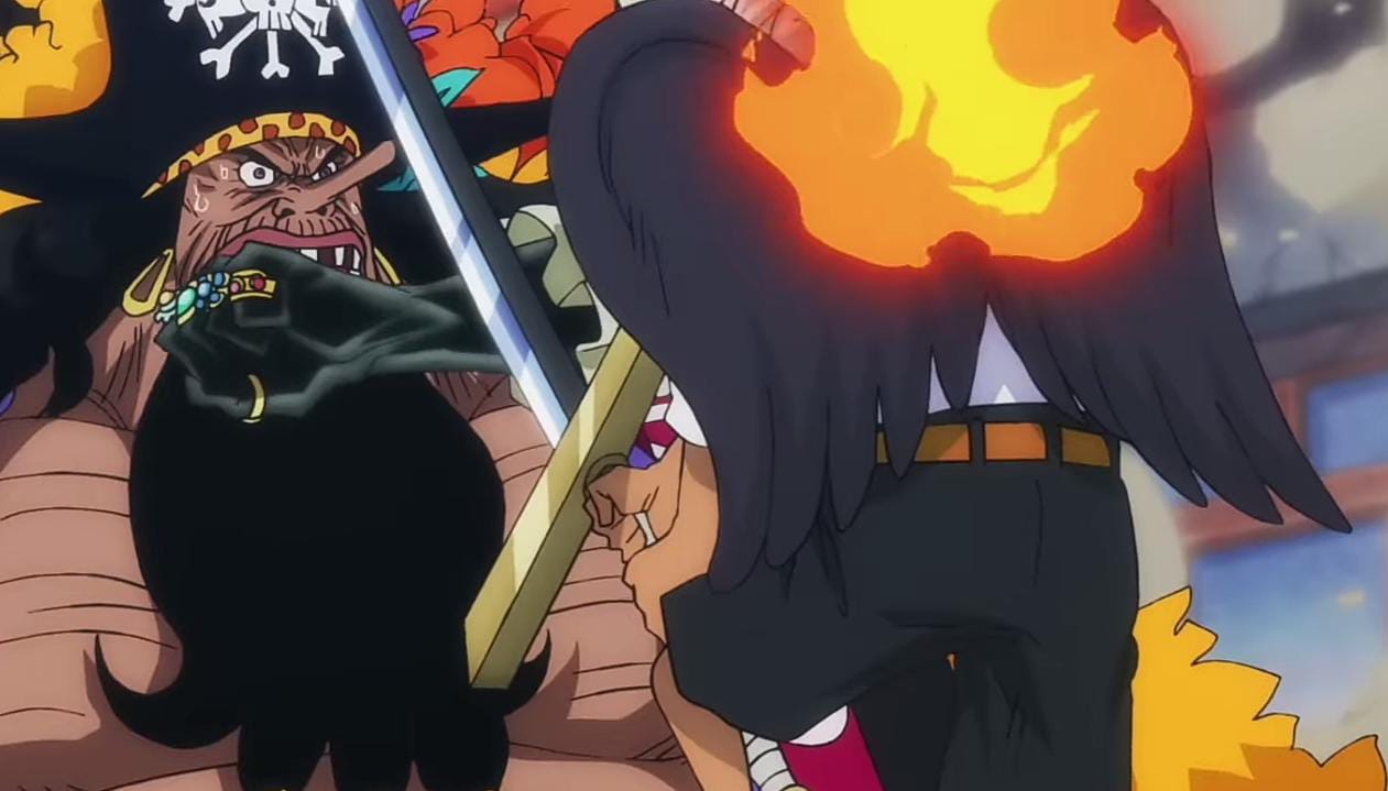 blackbeard vs s-hawk - One Piece