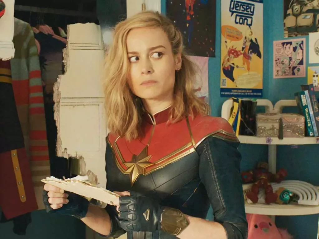 Brie Larson in a still from The Marvels