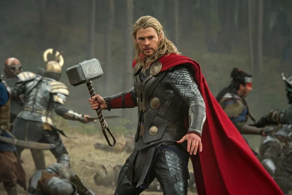 Chris Hemsworth as Thor in the MCU