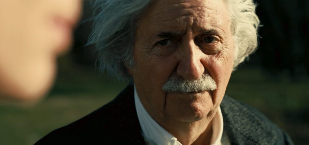 Tom Conti as Albert Einstein in a still from Oppenheimer (2023)