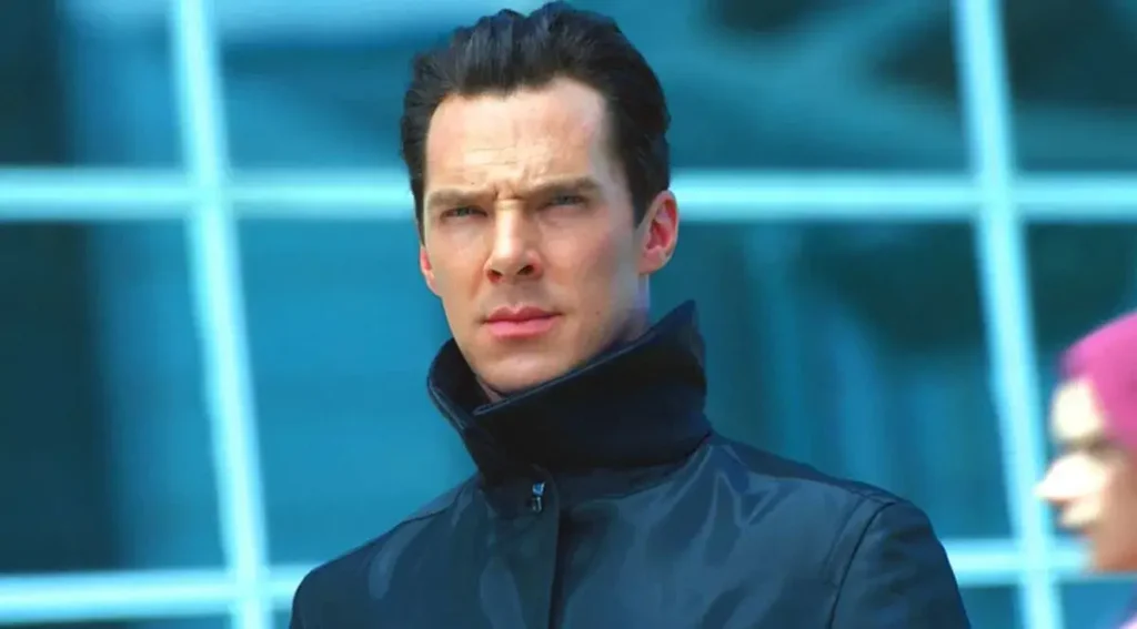 Benedict Cumberbatch in a still from Star Trek Into Darkness (2013)