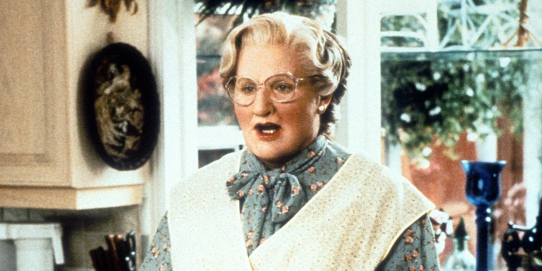 Robin Williams in and as Mrs. Doubtfire
