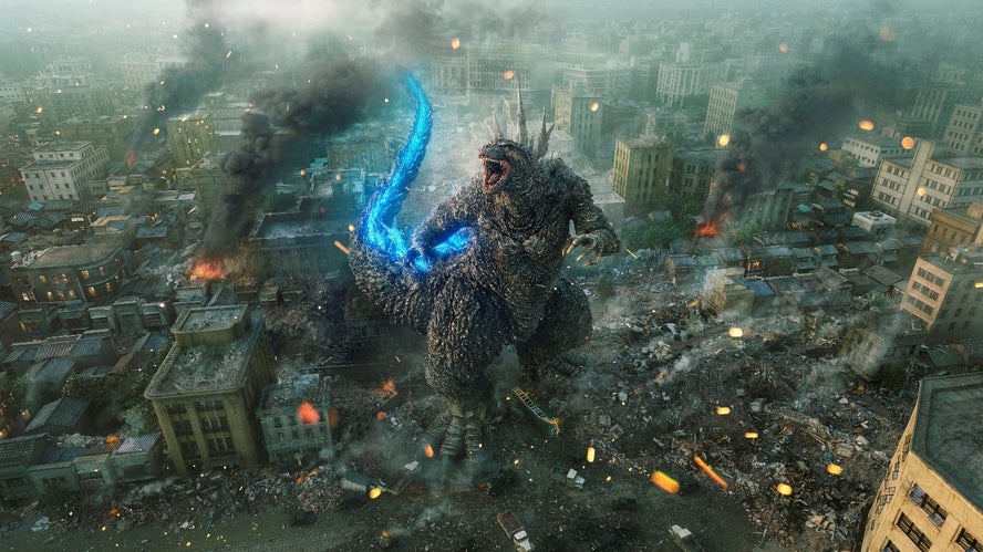 A still from Godzilla Minus One
