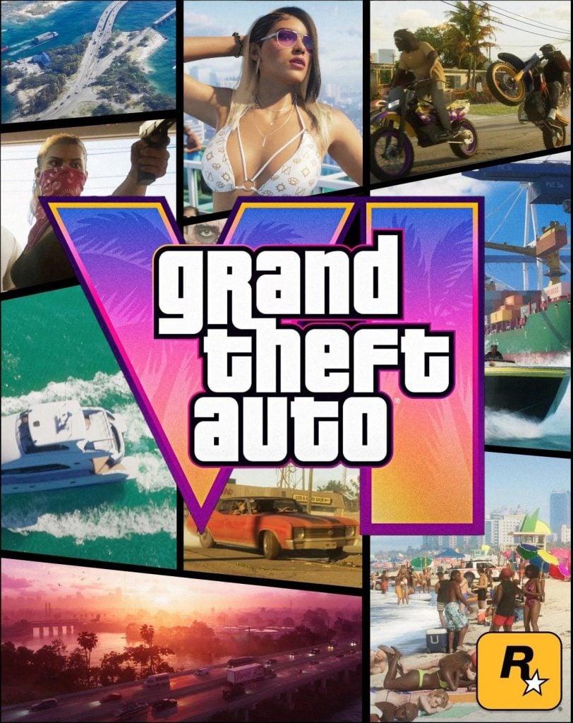 A fan art of GTA 6 cover made entirely of screenshots taken from the official trailer.