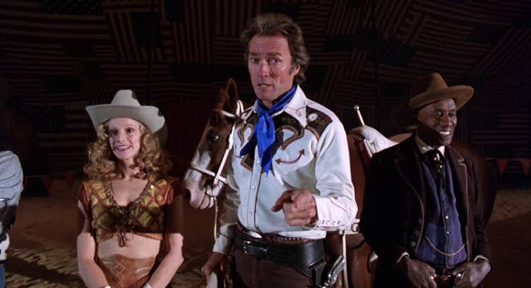 Sondra Locke and Clint Eastwood in Bronco Billy
