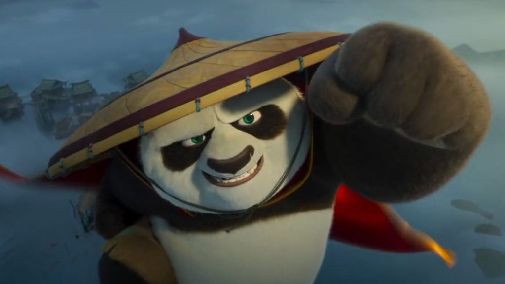 Jack Black's character Po in Kung Fu Panda 4 