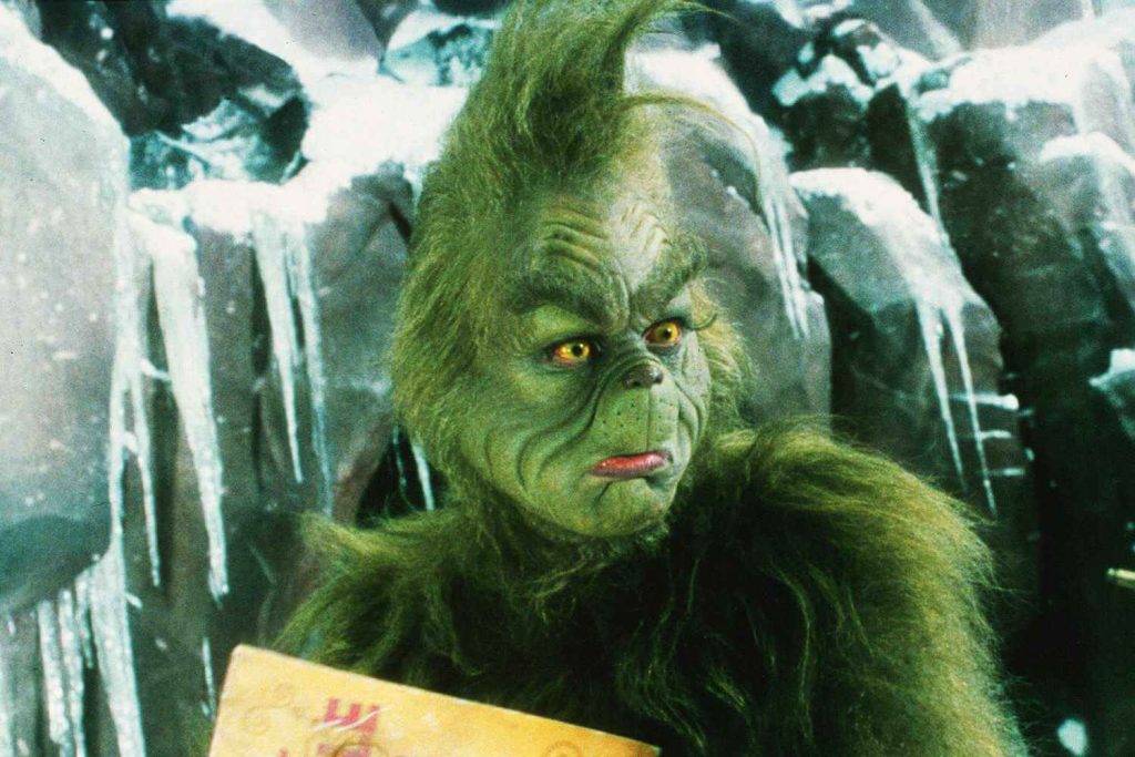 Jim Carrey in How the Grinch Stole Christmas