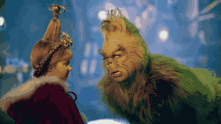 Jim Carrey as the Grinch