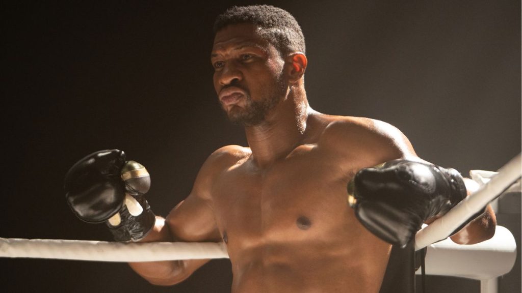 Jonathan Majors in a still from Creed 3