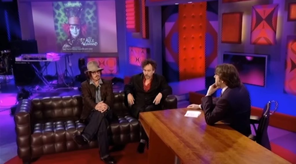 Johnny Depp and Tim Burton With Jonathan Ross