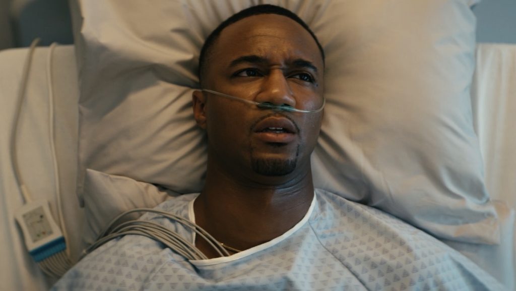 Jessie T. Usher as A-Train in a still from The Boys 