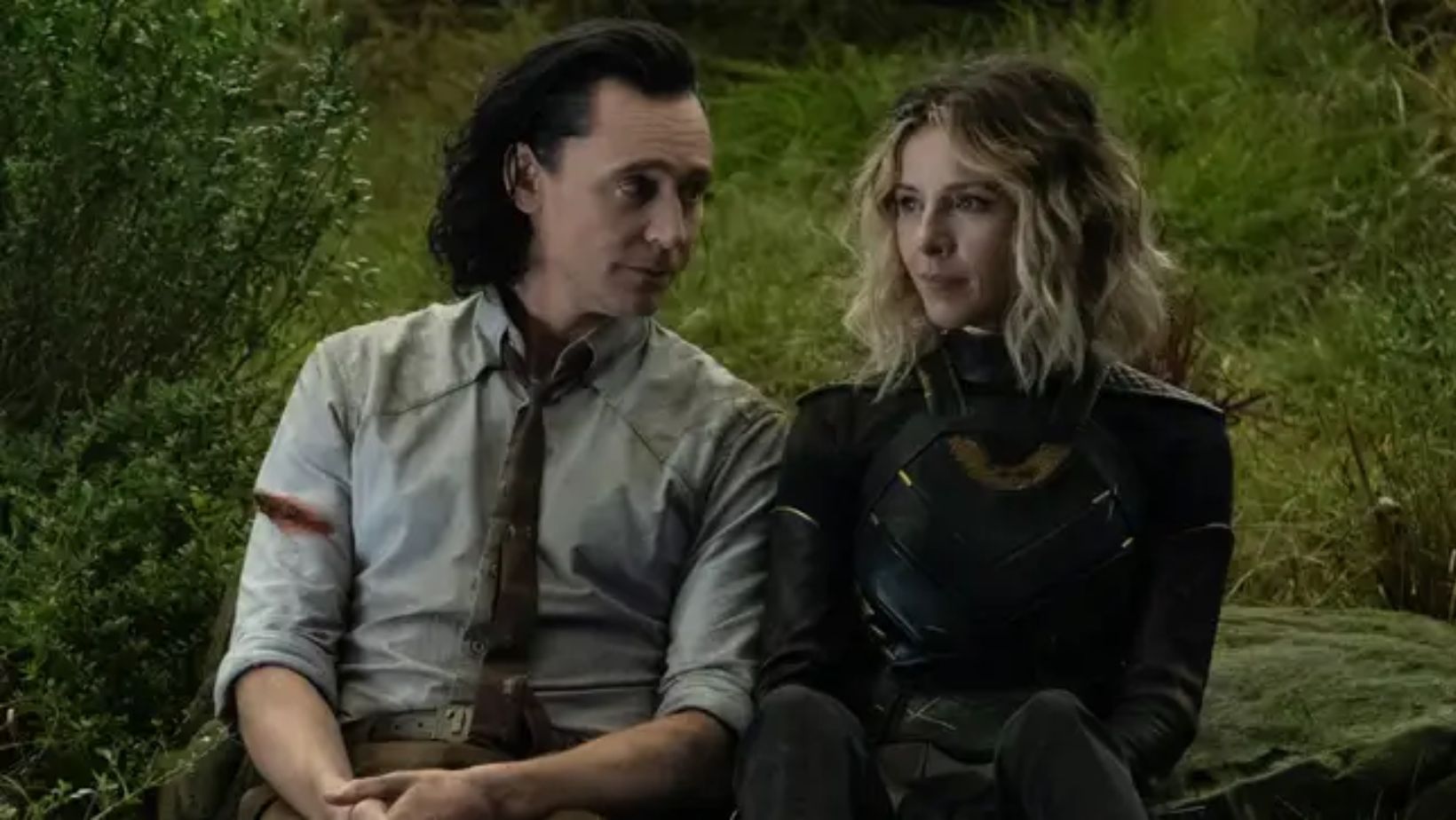 loki and sylvie in a still from the show