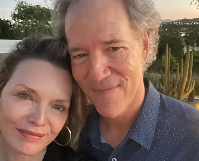 Michelle Pfeiffer with her husband David E. Kelley; via Instagram