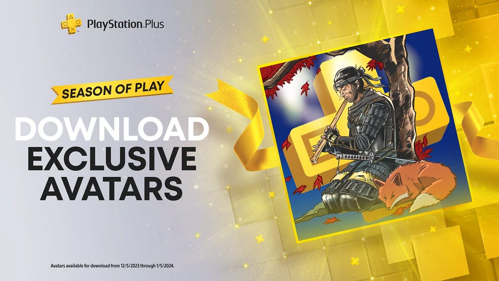 One of the five PS Plus Avatars features Ghost of Tsuhima's Lord Jin Sakai.