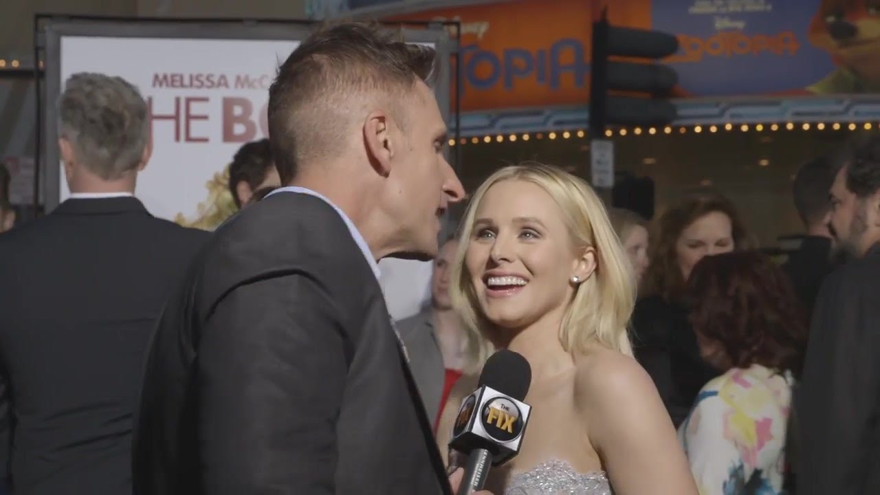 Kristen Bell and Kevin Donnelly moments before the slap