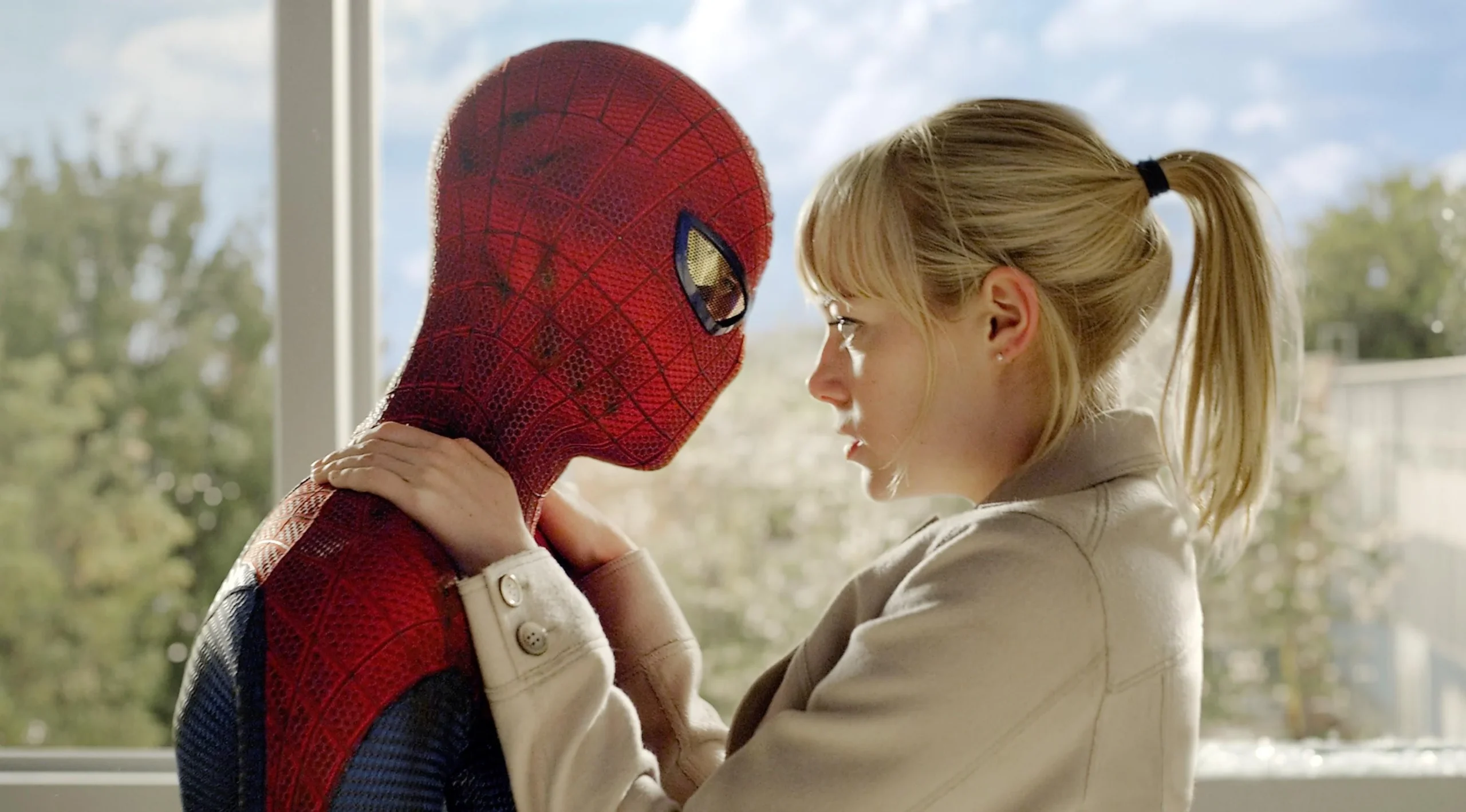 Andrew Garfield's Spider-Man and Emma Stone's Gwen Stacy in The Amazing Spider-Man films