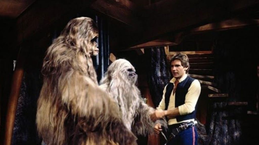 Harrison Ford, Mickey Morton, and Paul Gale in The Star Wars Holiday Special (1978)
