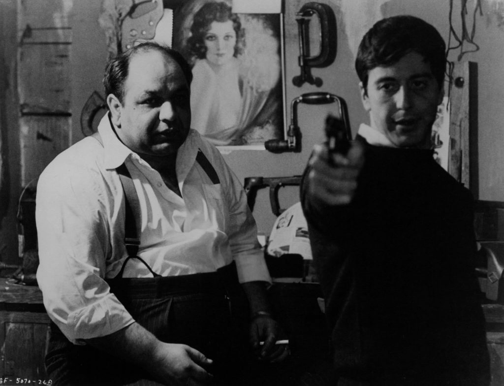 The late Richard Castellano with Al Pacino in a still from The Godfather