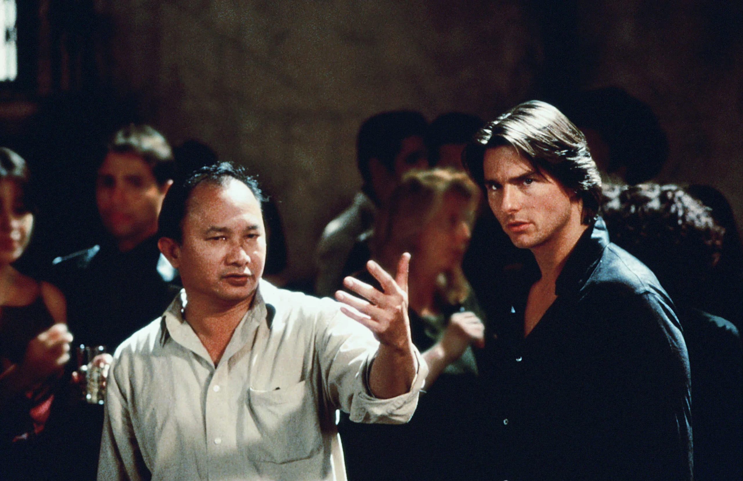 Director John Woo and Hollywood star Tom Cruise