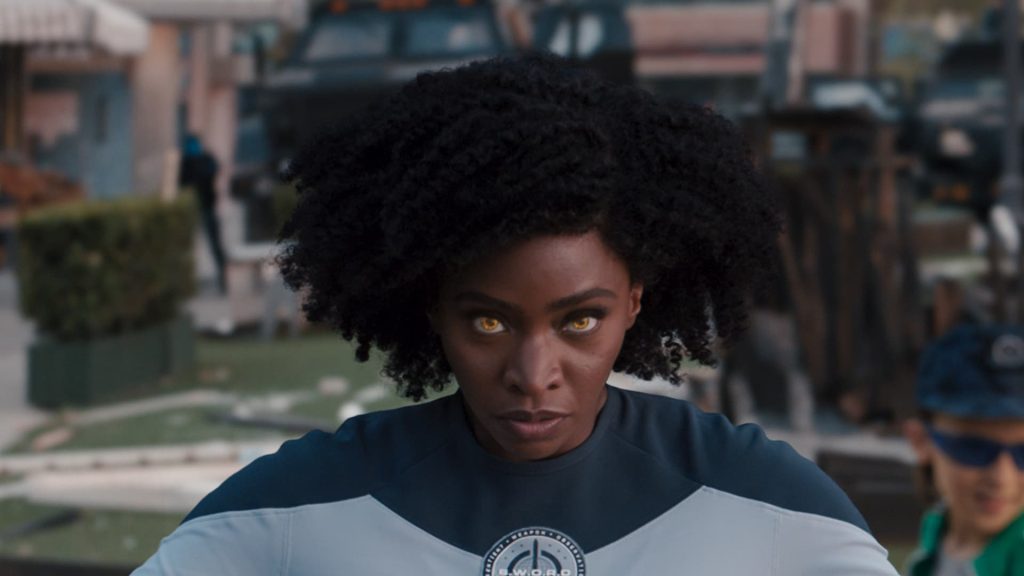 Teyonah Parris as Monica Rambeau in a still from The Marvels 