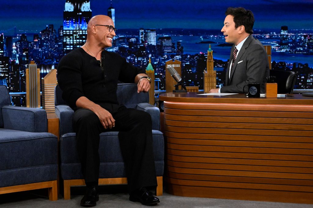 The Rock on Jimmy Fallon's show